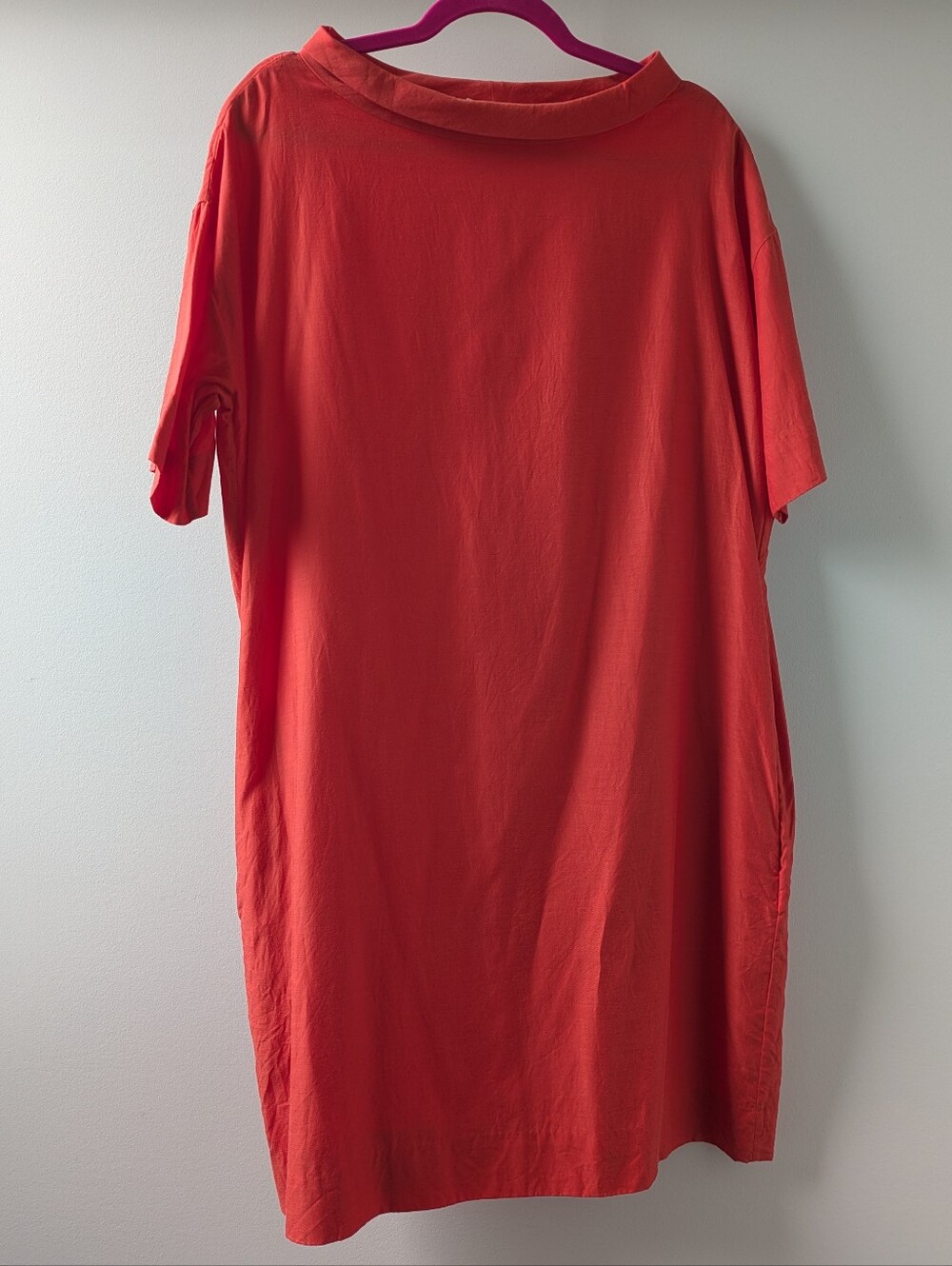 COS Red Crew-Neck Top